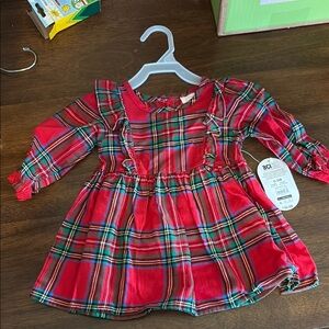 Red Plaid Baby Dress